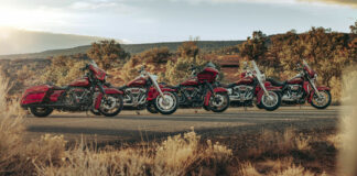 Harley-Davidson's 120th Anniversary collection of models. Photo courtesy Harley-Davidson.