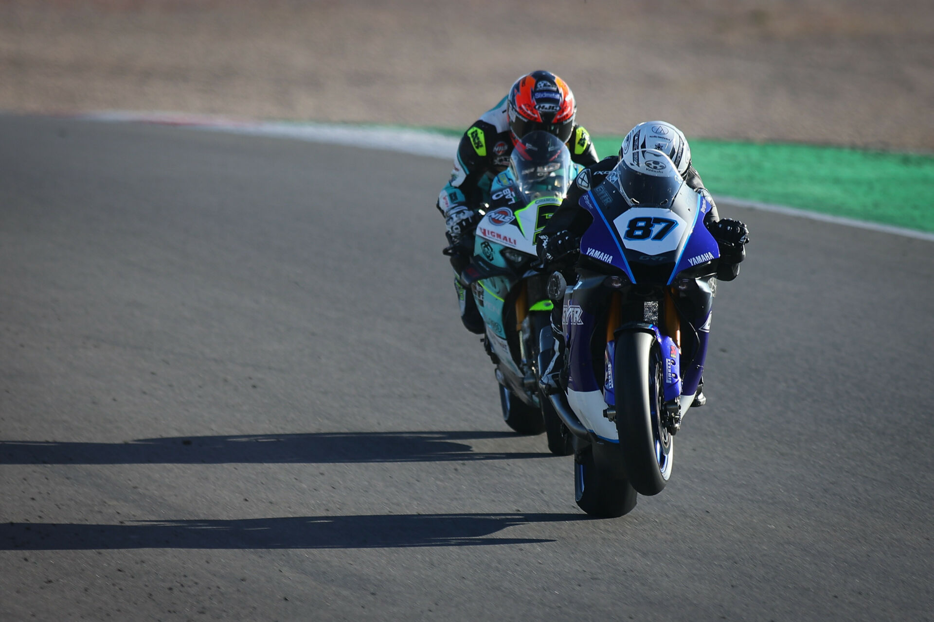 Remy Gardner (87) and Philipp Oettl (5). Photo courtesy Dorna.