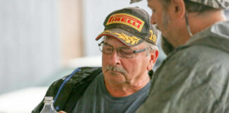 Longtime WERA race official Rich Graver (left). Photo courtesy Nelson Ledges Road Course.