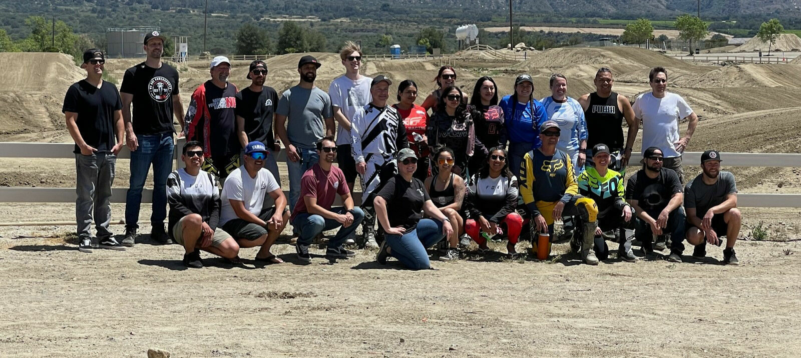 Over 25 NPA San Diego employees enjoyed a learn to ride coaching day with USMCA coaches at Fox Raceway in April 2022. Photo courtesy USMCA.