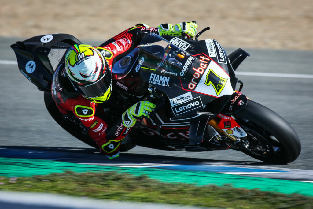 Defending Superbike World Champion Alvaro Bautista (1). Photo courtesy Dorna.