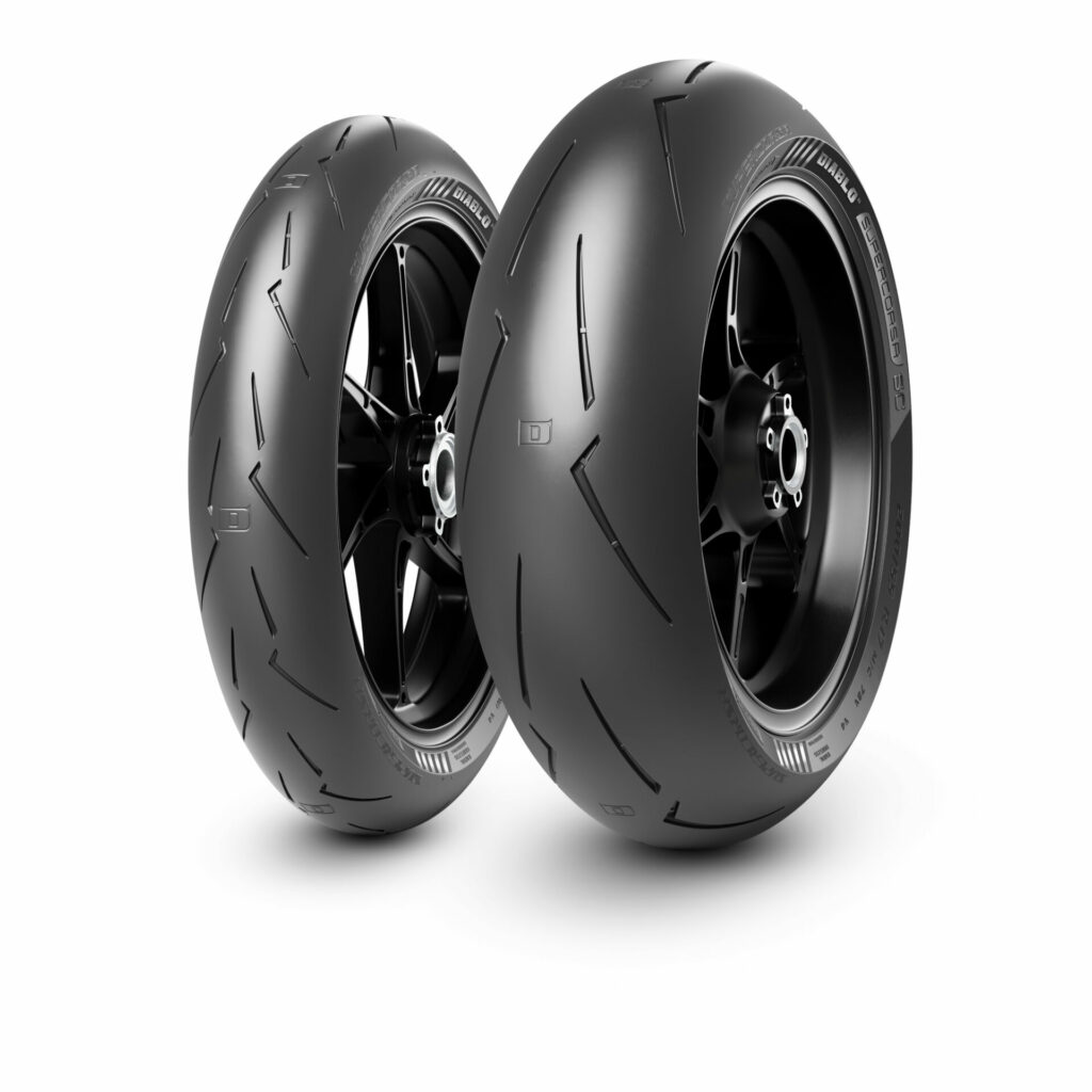 A pair of the new Diablo Supercorsa SC V4 tires. Photo courtesy Pirelli.