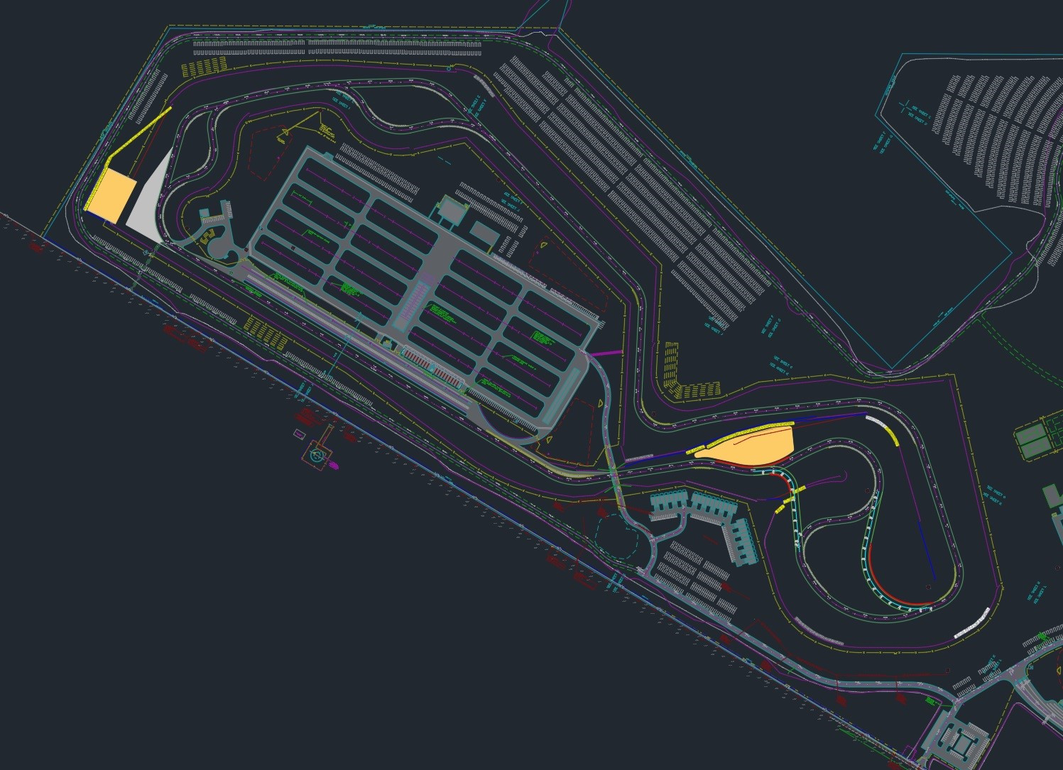 The full layout plan of the renovated Thunderbolt Raceway at New Jersey Motorsports Park. Image courtesy New Jersey Motorsports Park.