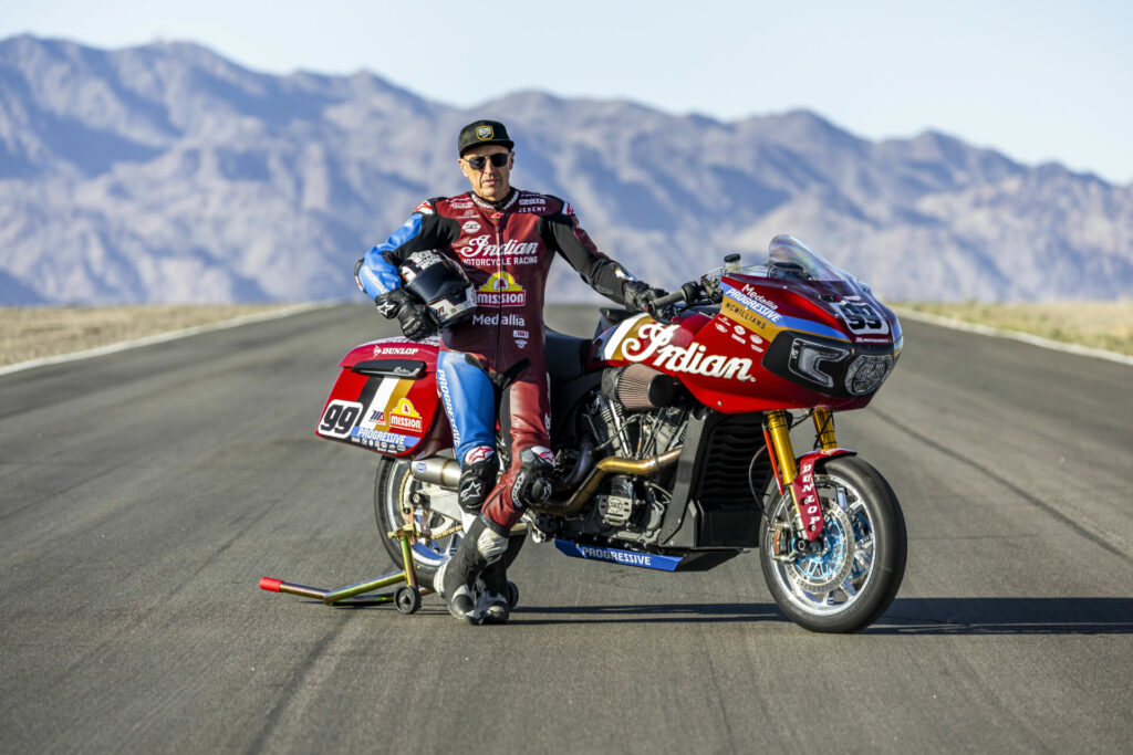 Indian Motorcycle's Jeremy McWilliams. Photo courtesy Indian Motorcycle.