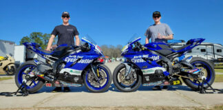 North East Cycle Outlet (NECO) Racing's CJ LaRoche (left) and Anthony Mazziotto (right). Photo courtesy North East Cycle Outlet Racing.
