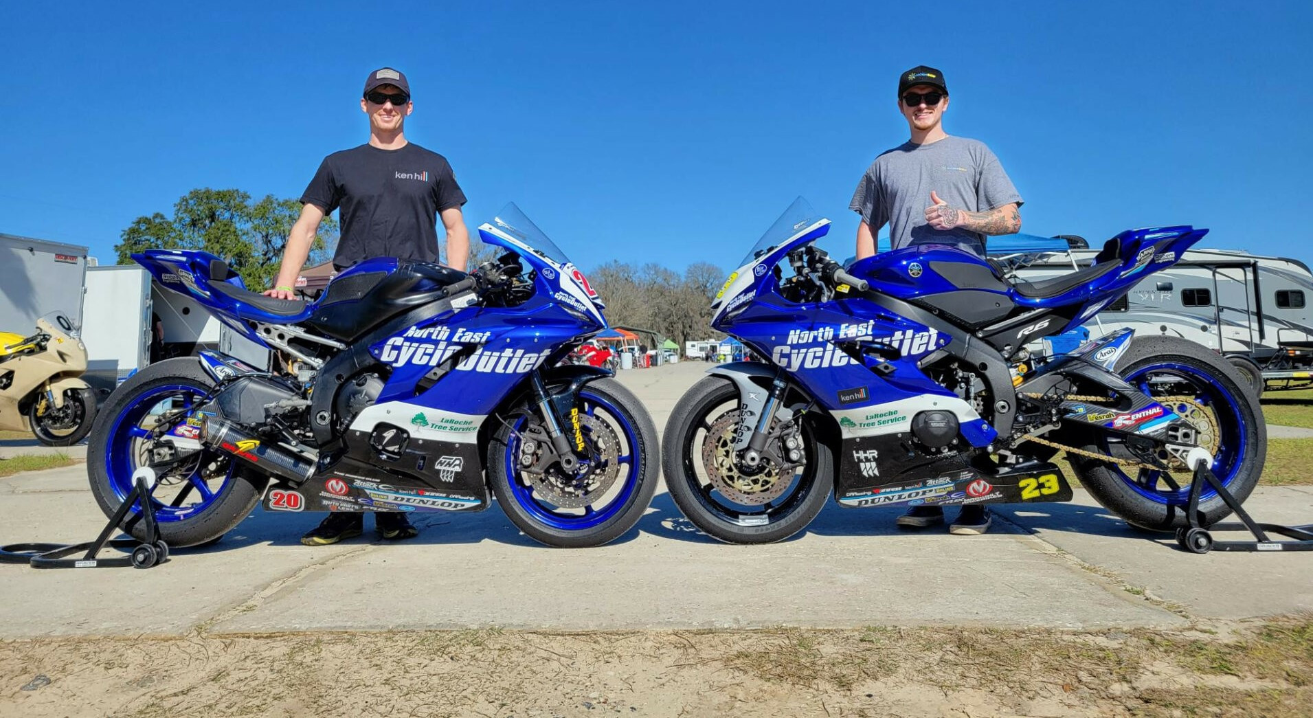 North East Cycle Outlet (NECO) Racing's CJ LaRoche (left) and Anthony Mazziotto (right). Photo courtesy North East Cycle Outlet Racing.