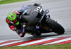 Yamaha test rider Cal Crutchlow (T2) was quickest on Day One of the MotoGP "Shakedown Test" at Sepang. Photo courtesy Dorna.