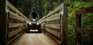 A rider on a Yamaha ATV. Photo courtesy Yamaha Motor Corp., U.S.A.