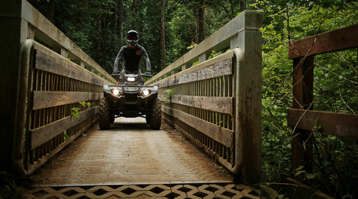 666_v_17_30_1220 A rider on a Yamaha ATV. Photo courtesy Yamaha Motor Corp., U.S.A.