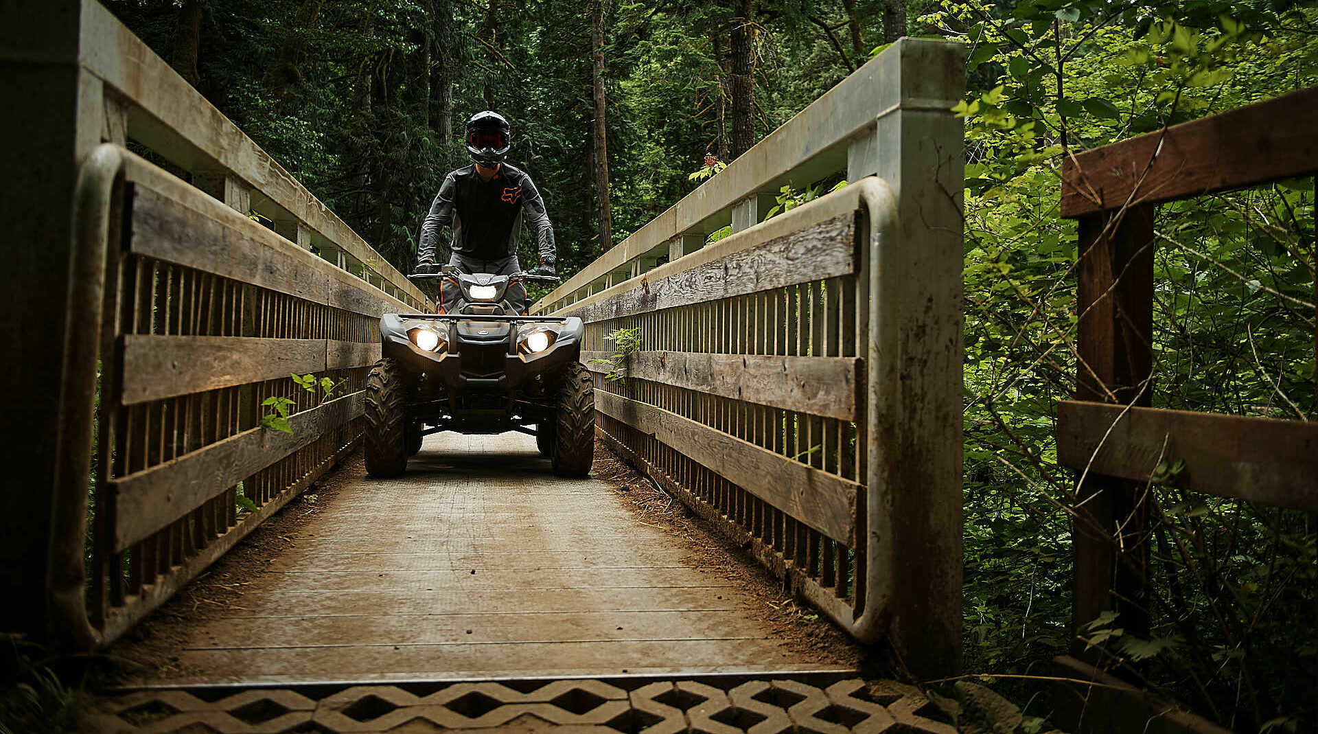 A rider on a Yamaha ATV. Photo courtesy Yamaha Motor Corp., U.S.A.