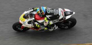 Cameron Petersen (45) at Daytona in 2022. Photo by Brian J. Nelson.