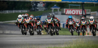 The start of a North America Talent Cup race at Michelin Raceway Road Atlanta in 2022. Photo by Fast Glass Media, courtesy NATC.