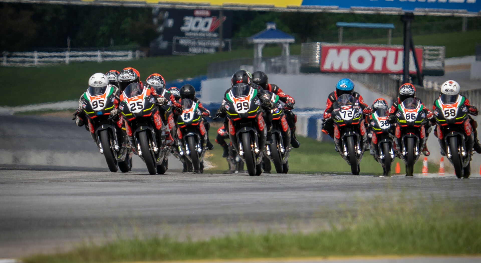 The start of a North America Talent Cup race at Michelin Raceway Road Atlanta in 2022. Photo by Fast Glass Media, courtesy NATC.