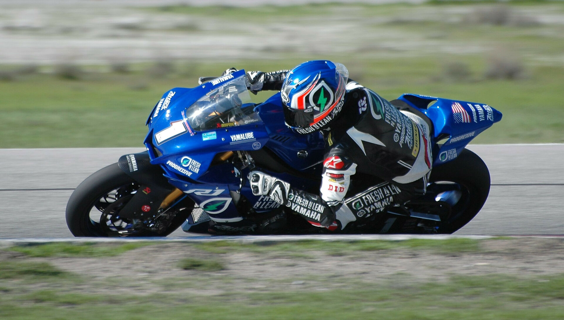 Jake Gagne (1) testing Wednesday at Buttonwillow Raceway Park. Photo by David Swarts.