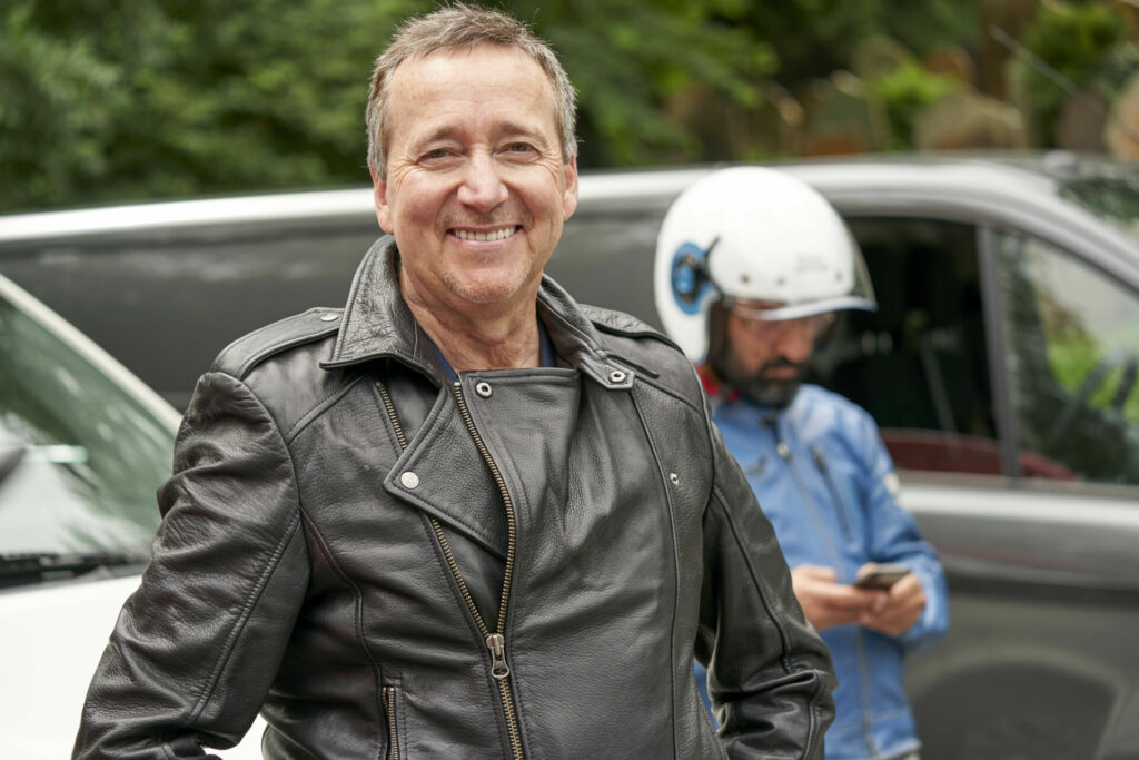 Three-time World Champion Freddie Spencer will serve as a mentor and riding coach for the 2023 Royal Enfield BUILD. TRAIN. RACE. road race program. Photo courtesy Royal Enfield North America.