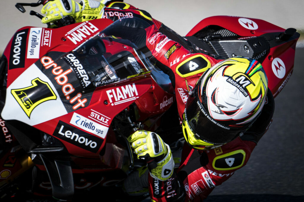 Alvaro Bautista (1). Photo curtesy Ducati.