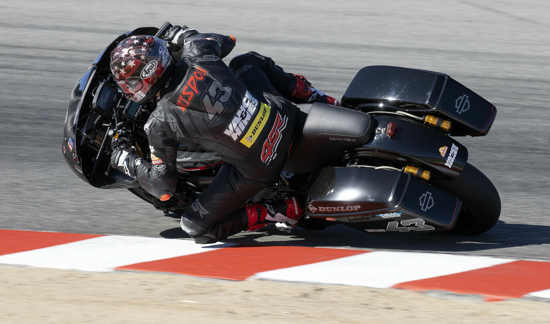 James Rispoli (43) on a Vance & Hines Harley-Davidson. Photo courtesy Vance & Hines.