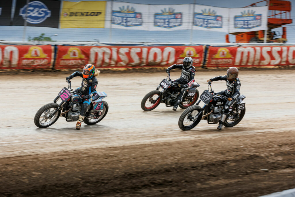 Royal Enfield's BUILD. TRAIN. RACE. flat track race program is returning for a fourth year with American Flat Track (AFT). Photo courtesy Royal Enfield North America.