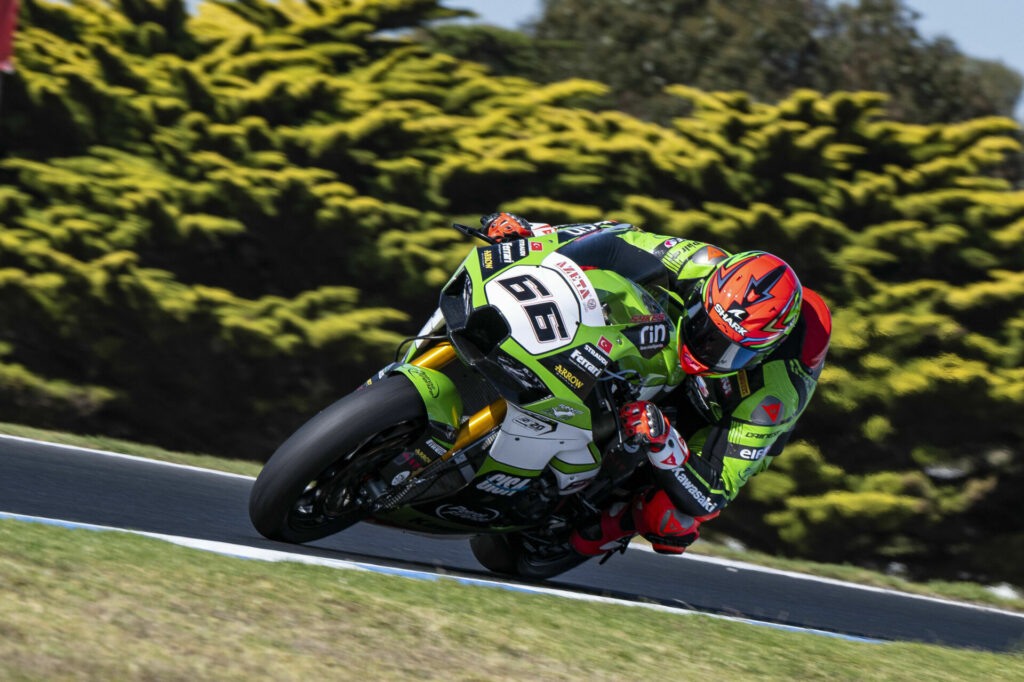 Tom Sykes (66). Photo courtesy Kawasaki.