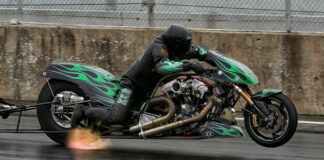 2022 AHDRA Top Fuel Champion Tracy Kile. Photo courtesy AHDRA and AMA.