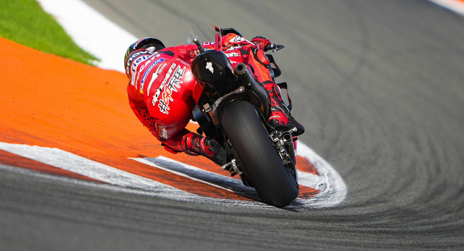 Francesco Bagnaia, as seen during testing at Valencia in November 2022. Photo courtesy Dorna.