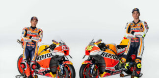 Repsol Honda's Marc Marquez (left) and Joan Mir (right). Photo courtesy Repsol Honda.