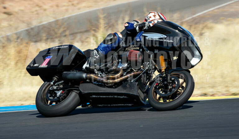 MotoAmerica: Riding Harley-Davidson’s Road Glide 131R Bagger Racebike