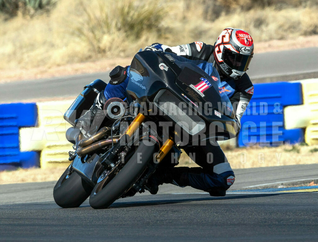 MotoAmerica: Riding Harley-Davidson’s Road Glide 131R Bagger Racebike