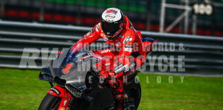 MotoGP World Champion Francesco Bagnaia. Ducati has the best braking, acceleration, and top speed—and is rider-friendly. Hence the #1. Dorna photo.