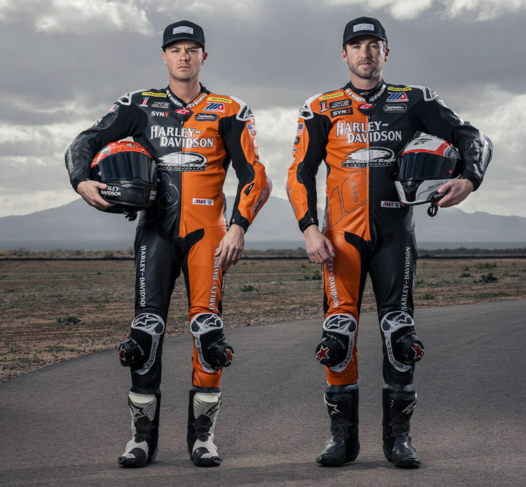 Kyle Wyman (left) and Travis Wyman (right). Photo courtesy Harley-Davidson.