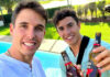 Estrella Galicia-sponsored MotoGP racers Marc Marquez (right) and Alex Marquez (left). Photo courtesy Marc Marquez.
