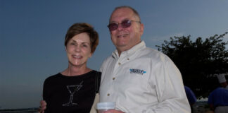 The late Fred Fox with his wife Paula. Photo courtesy Don Emde Collection.