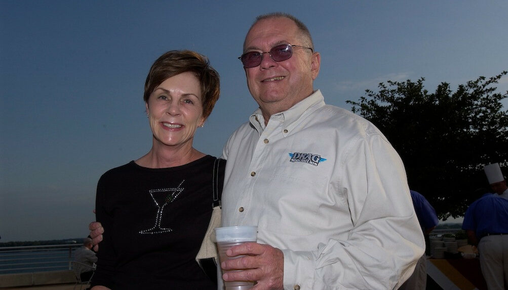 The late Fred Fox with his wife Paula. Photo courtesy Don Emde Collection.