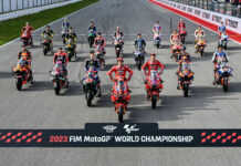 The 2023 MotoGP field arranged in order of their finish in the 2022 MotoGP World Championship. Photo courtesy Dorna.