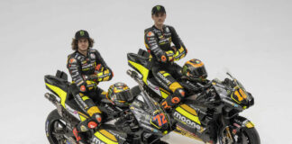 Mooney VR46 Racing Team's Marco Bezzecchi (left) and Luca Marini (right). Photo courtesy Mooney VR46 Racing Team.