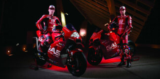 Pol Espargaro (left) and Augusto Fernandez (right). Photo courtesy GASGAS Factory Racing.