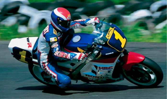 A8aJ8ecw Bubba Shobert (1) on his Honda VFR750 Superbike back in the day. Photo courtesy The Quail.