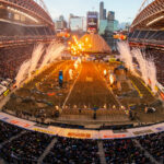Lumen Field brought clear skies and intense racing to the Seattle race fans. Photo courtesy Feld Motor Sports, Inc.