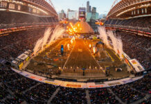 Lumen Field brought clear skies and intense racing to the Seattle race fans. Photo courtesy Feld Motor Sports, Inc.