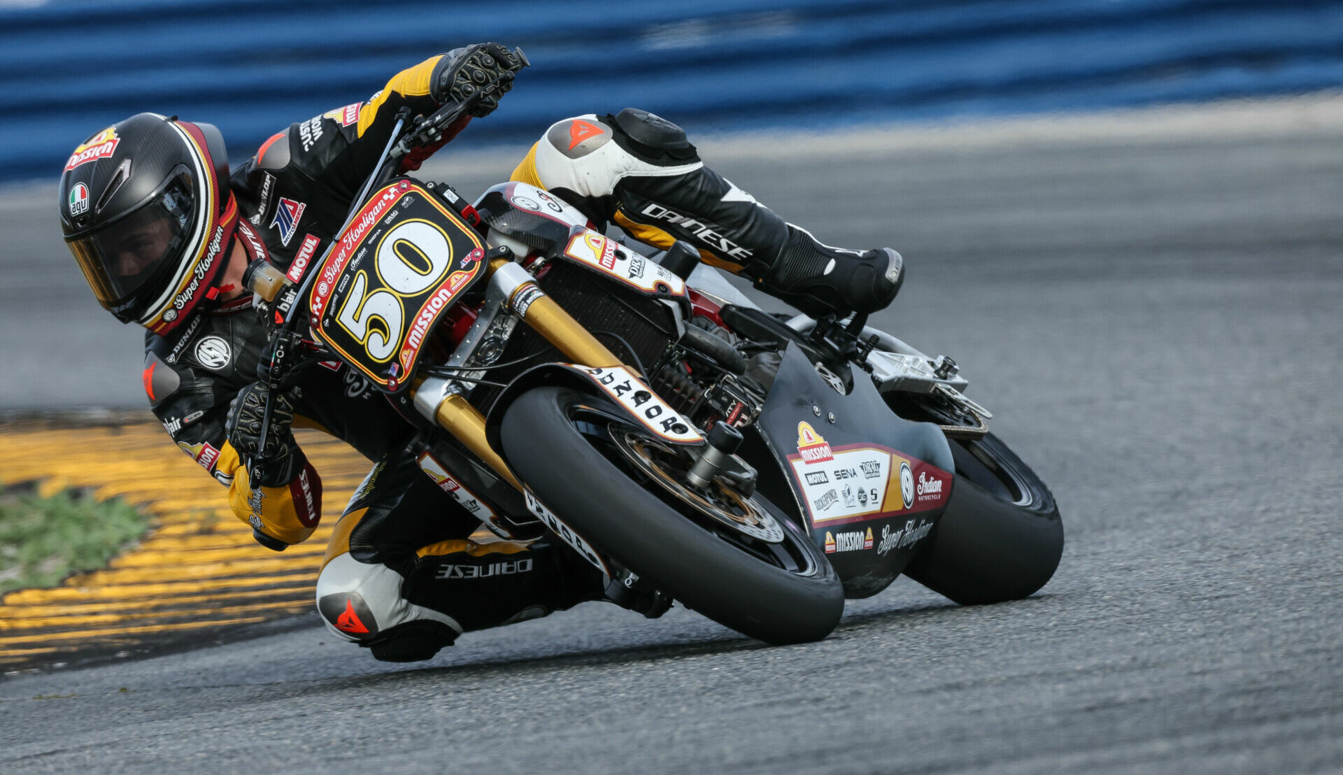 Bobby Fong (50) on his RSD Indian FTR 1200. Photo by Brian J. Nelson.