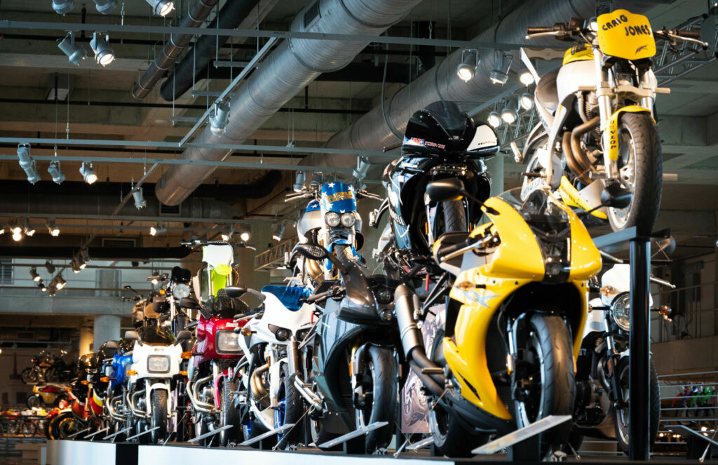 Buell and EBR motorcycles on display at the Barber Vintage Motorsports Museum, in Birmingham, Alabama. Photo courtesy NCCR.