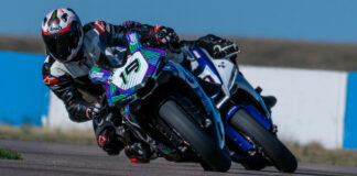 Dan Spurlock (19) leading Mike Applegate (79) at High Plains Raceway’s West Course during Round 6 of the 2022 MRA season. Photo by Kelly Vernell, courtesy MRA.