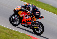 Daniel Holgado (96). Photo courtesy Red Bull KTM Tech3.