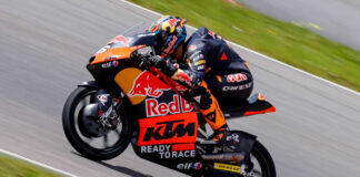 Daniel Holgado (96). Photo courtesy Red Bull KTM Tech3.