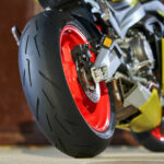 A Pirelli Diablo Rosso IV Corsa rear tire. Photo courtesy Pirelli.