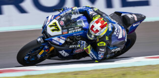 Dominique Aegerter (77). Photo courtesy Yamaha.