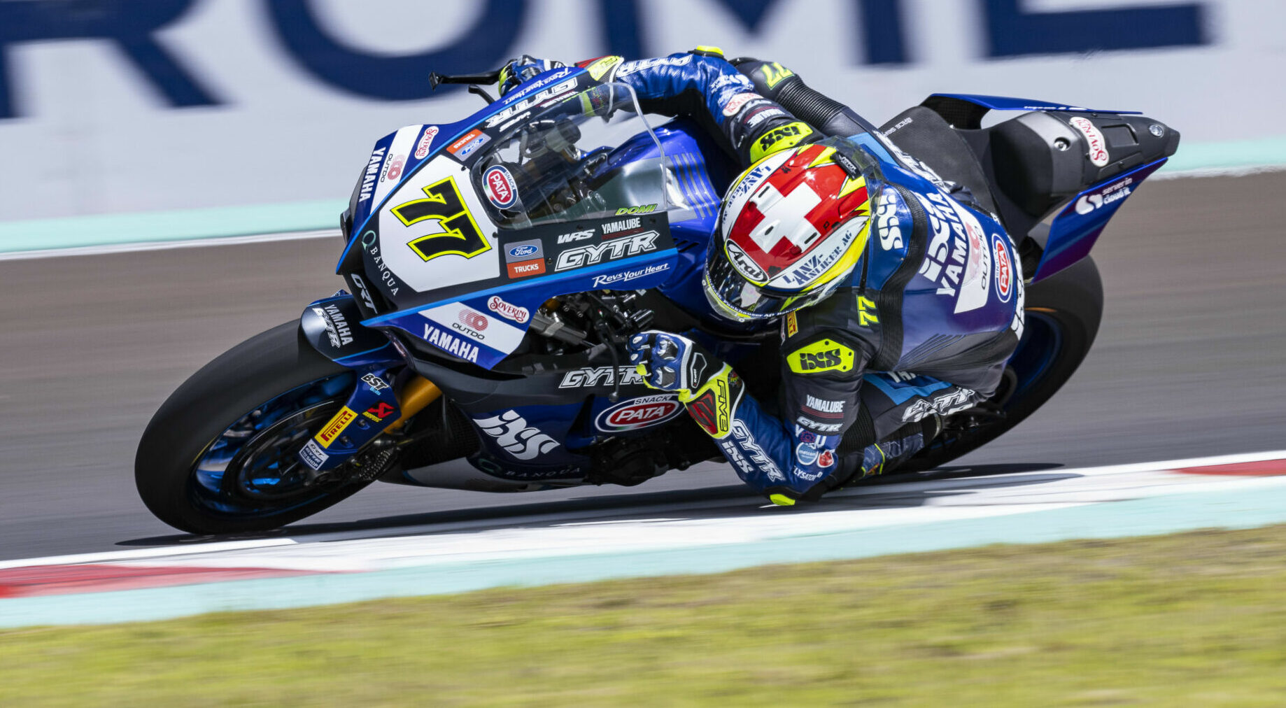 Dominique Aegerter (77). Photo courtesy Yamaha.