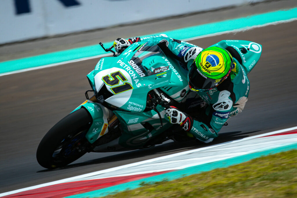 Eric Granado (51). Photo courtesy PETRONAS MIE Honda Racing Team.