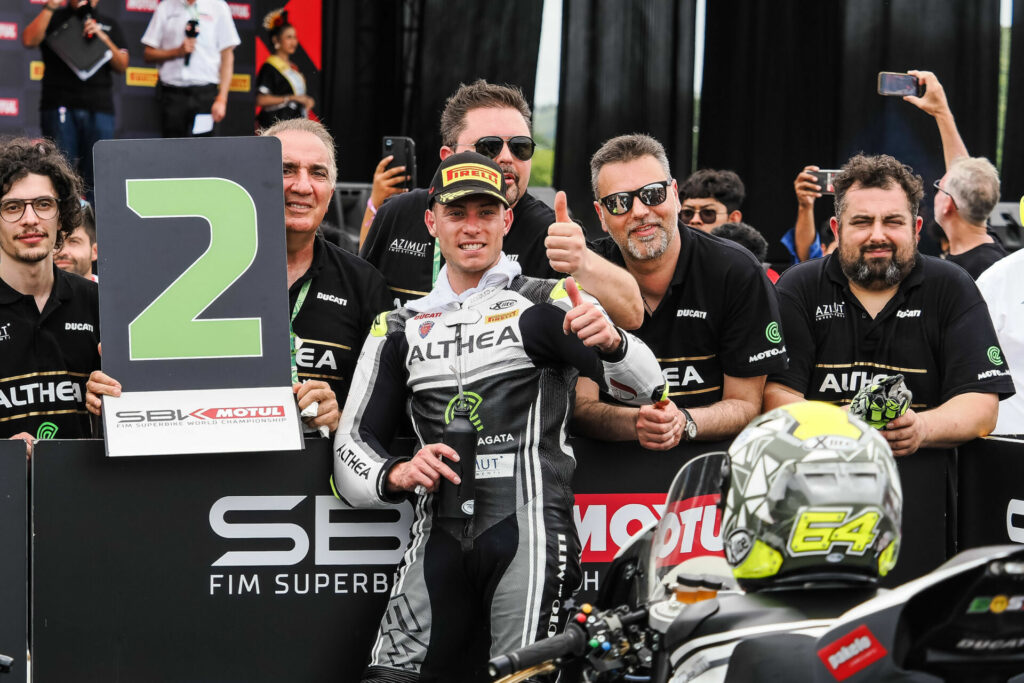 Federico Caricasulo in Parc Ferme. Photo courtesy Dorna.