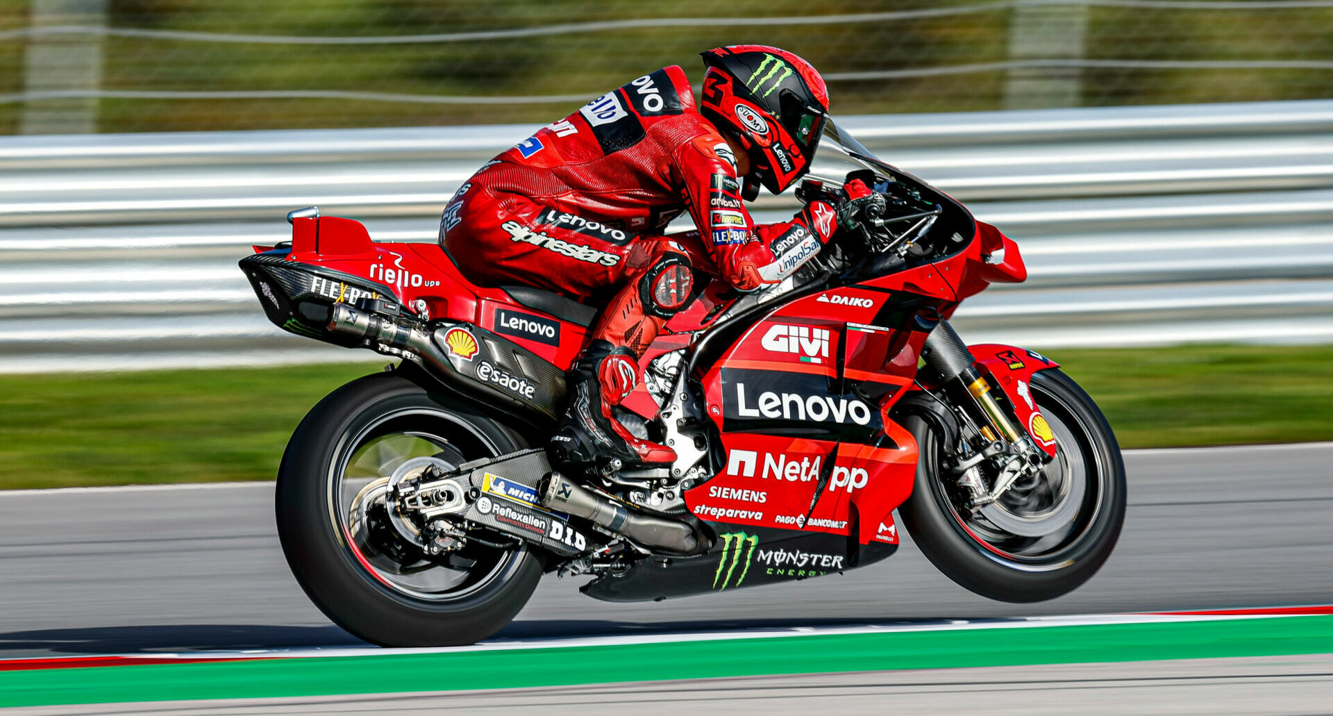 Francesco Bagnaia was quickest during MotoGP pre-season testing at Algarve International Circuit, in Portimao, Portugal. Photo courtesy Ducati.